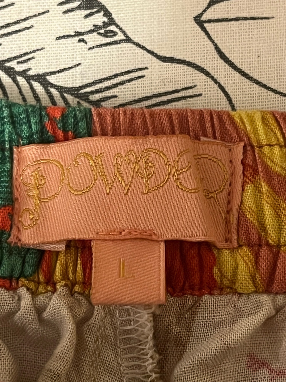 Powder PJ Set, size Large - Picture 4 of 9